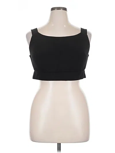 Pre-owned Torrid Sleeveless Top Black Solid Pattern Sweetheart Neckline Tops