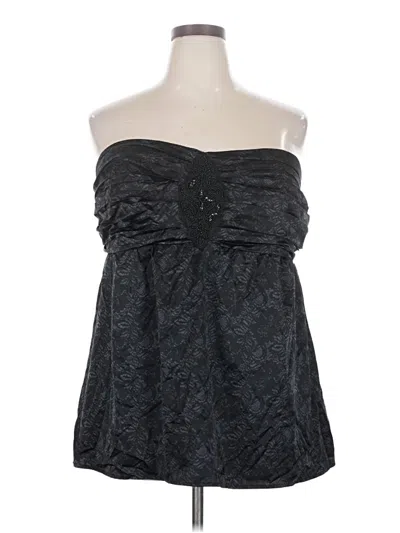 Pre-owned Torrid Sleeveless Top Black Strapless Neckline Tops