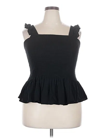 Pre-owned Torrid Sleeveless Top Black Strapless Neckline Tops