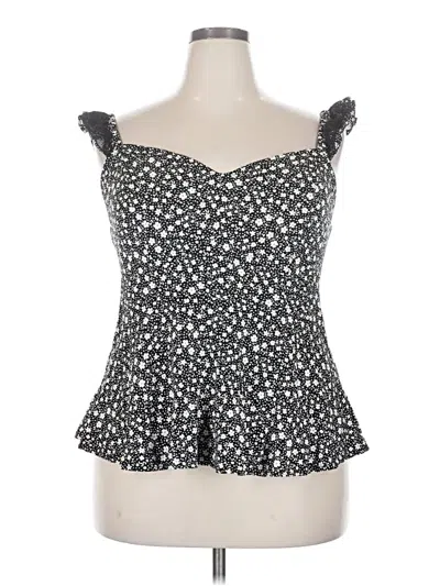 Pre-owned Torrid Sleeveless Top Black Sweetheart Neckline Tops