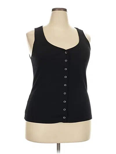 Pre-owned Torrid Sleeveless Top Black Sweetheart Neckline Tops
