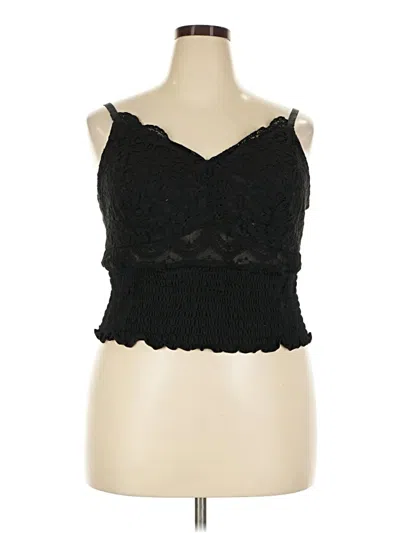 Pre-owned Torrid Sleeveless Top Black Sweetheart Neckline Tops