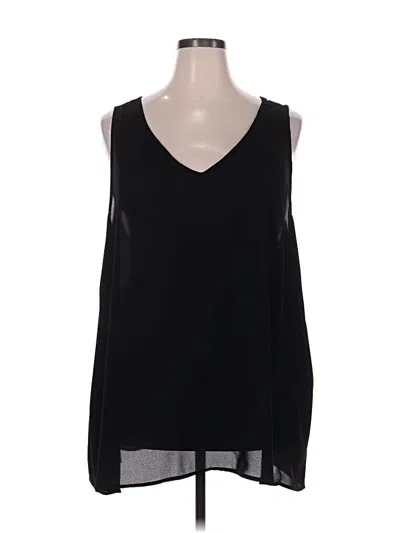 Pre-owned Torrid Sleeveless Top Black V-neck Tops