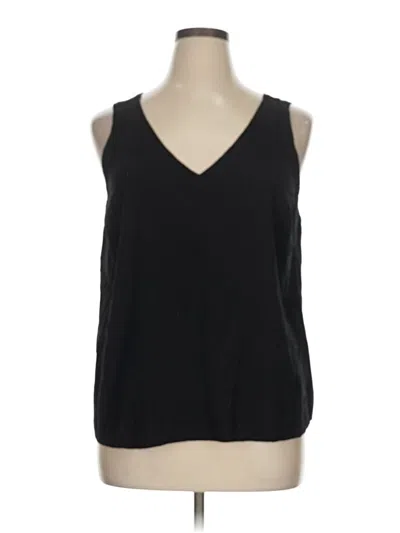 Pre-owned Torrid Sleeveless Top Black V-neck Tops