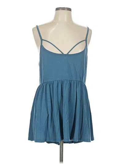 Pre-owned Torrid Sleeveless Top Blue Halter Neckline Tops