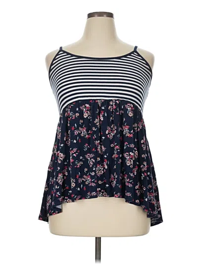 Pre-owned Torrid Sleeveless Top Blue Halter Neckline Tops