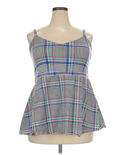 Pre-owned Torrid Sleeveless Top Blue Square Neckline Tops