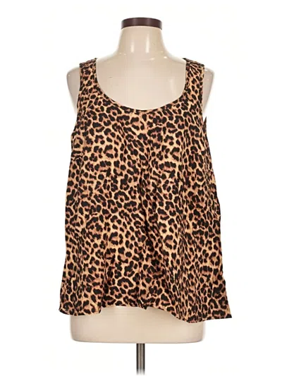 Torrid Sleeveless Top Brown Halter Neckline Tops