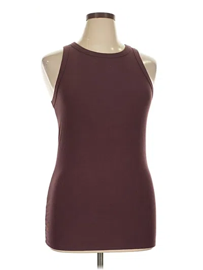 Pre-owned Torrid Sleeveless Top Burgundy Halter Neckline Tops