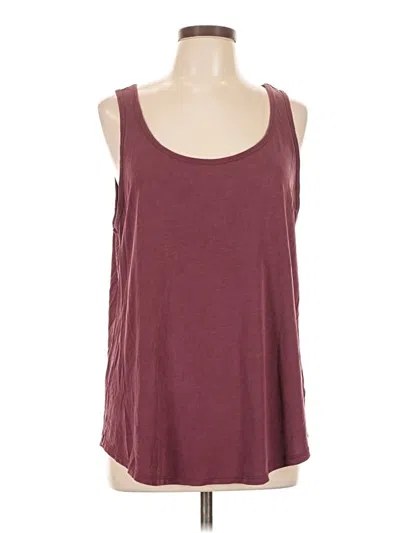 Pre-owned Torrid Sleeveless Top Burgundy Scoop Neck Tops