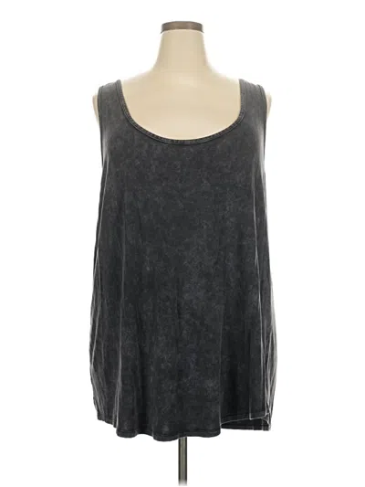 Pre-owned Torrid Sleeveless Top Gray Scoop Neck Tops