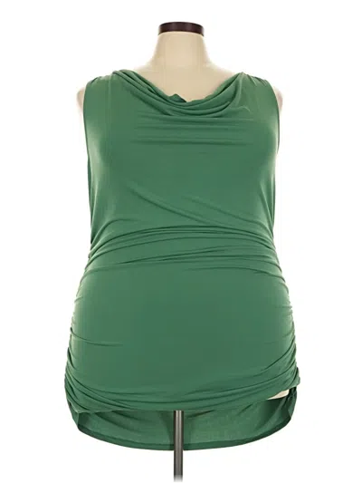 Pre-owned Torrid Sleeveless Top Green Cowl Neck Tops