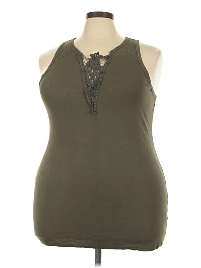 Pre-owned Torrid Sleeveless Top Green Halter Neckline Tops