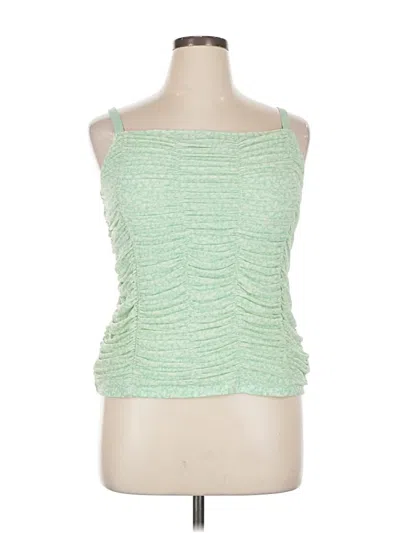 Pre-owned Torrid Sleeveless Top Green Strapless Neckline Tops