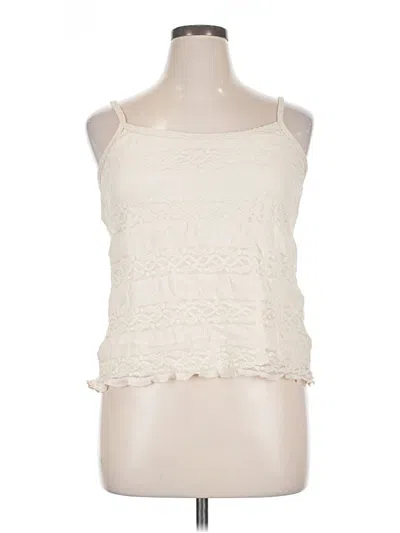 Pre-owned Torrid Sleeveless Top Ivory Halter Neckline Tops In White