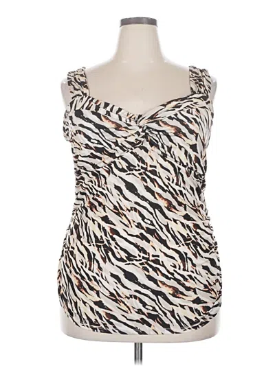 Pre-owned Torrid Sleeveless Top Ivory Sweetheart Neckline Tops