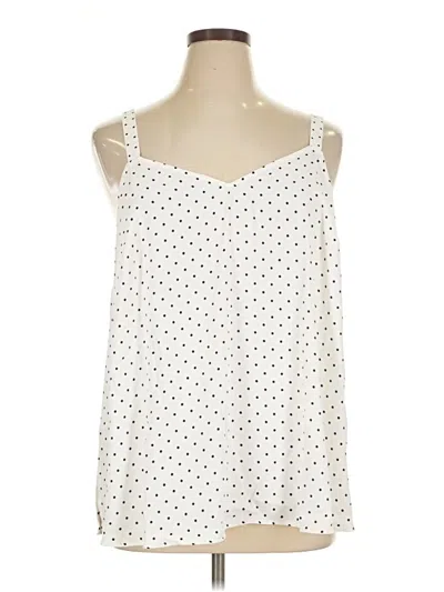 Torrid Sleeveless Top Ivory Sweetheart Neckline Tops