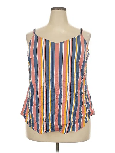 Torrid Sleeveless Top Orange Cold Shoulder Neckline Tops