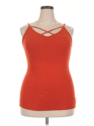Pre-owned Torrid Sleeveless Top Orange Halter Neckline Tops