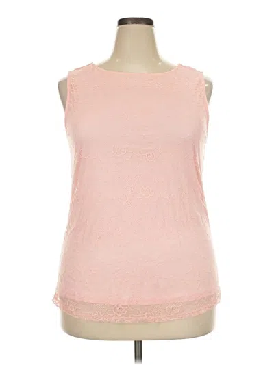 Torrid Sleeveless Top Pink Boatneck Tops