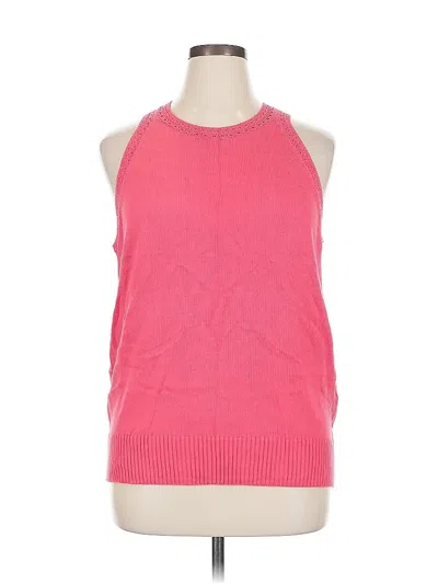 Pre-owned Torrid Sleeveless Top Pink Halter Neckline Tops