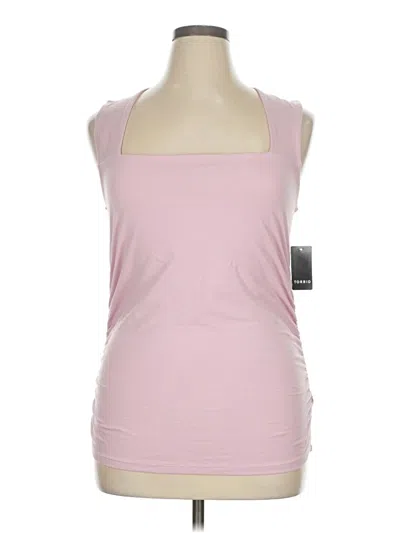 Pre-owned Torrid Sleeveless Top Pink Halter Neckline Tops
