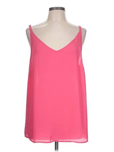 Pre-owned Torrid Sleeveless Top Pink Halter Neckline Tops