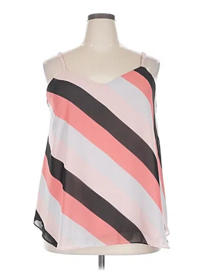 Pre-owned Torrid Sleeveless Top Pink One Shoulder Neckline Tops
