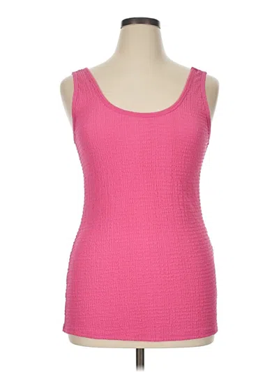 Pre-owned Torrid Sleeveless Top Pink Scoop Neck Tops