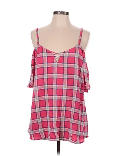 Pre-owned Torrid Sleeveless Top Pink Square Neckline Tops