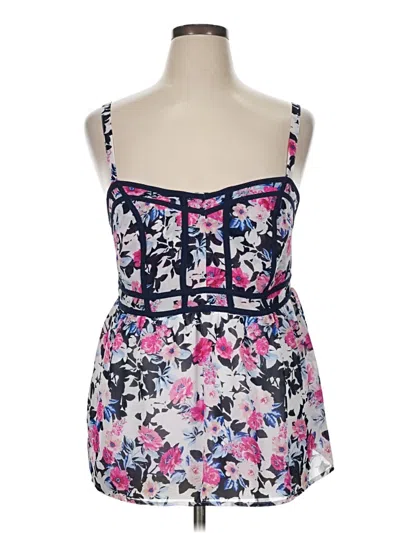 Pre-owned Torrid Sleeveless Top Pink Strapless Neckline Tops