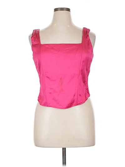 Pre-owned Torrid Sleeveless Top Pink Sweetheart Neckline Tops