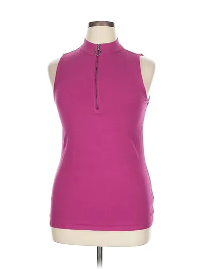 Pre-owned Torrid Sleeveless Top Purple Halter Neckline Tops