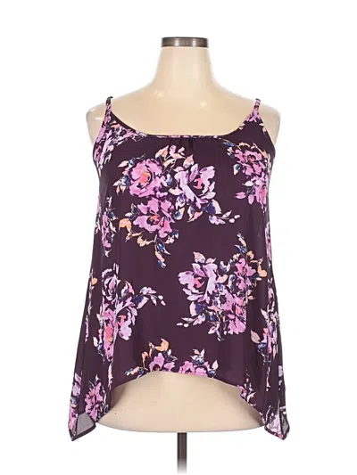 Torrid Sleeveless Top Purple Halter Neckline Tops