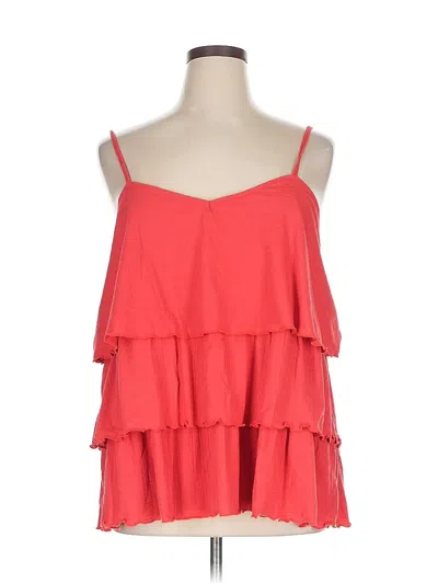 Pre-owned Torrid Sleeveless Top Red Halter Neckline Tops