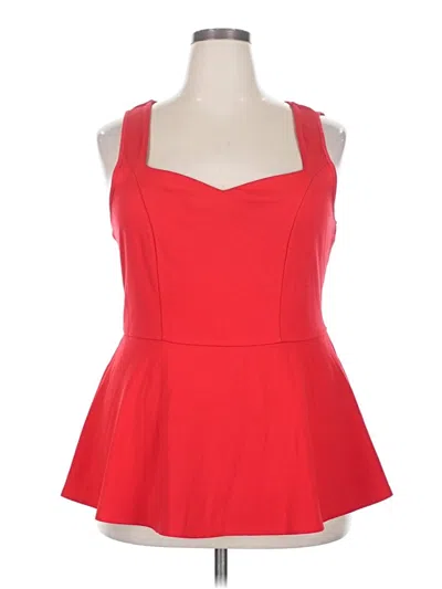 Pre-owned Torrid Sleeveless Top Red Halter Neckline Tops