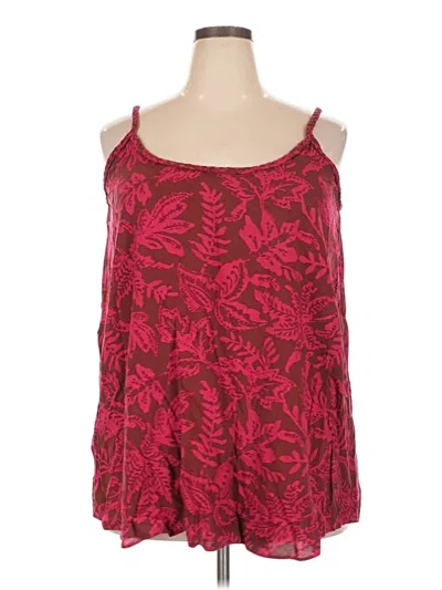 Torrid Sleeveless Top Red Halter Neckline Tops