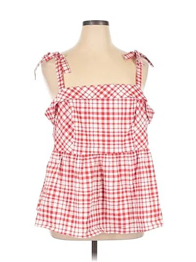 Pre-owned Torrid Sleeveless Top Red Square Neckline Tops
