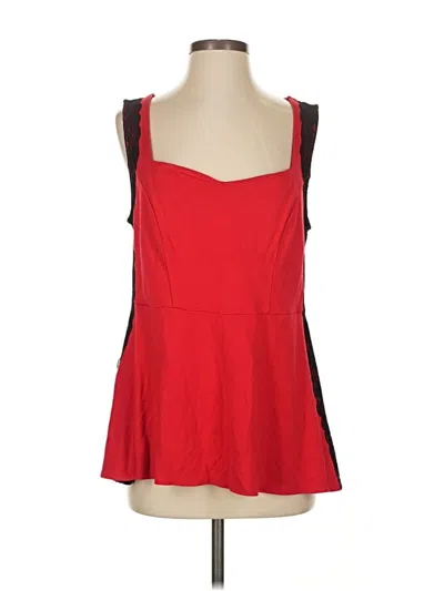 Pre-owned Torrid Sleeveless Top Red Sweetheart Neckline Tops