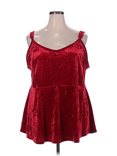 Pre-owned Torrid Sleeveless Top Red Sweetheart Neckline Tops