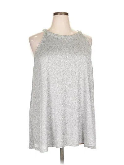 Pre-owned Torrid Sleeveless Top Silver Halter Neckline Tops