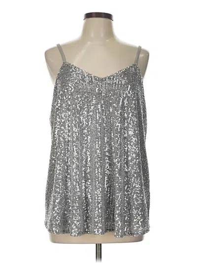 Torrid Sleeveless Top Silver Halter Neckline Tops