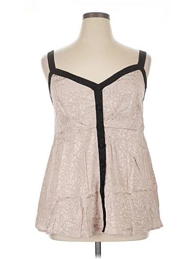 Torrid Sleeveless Top Tan Sweetheart Neckline Tops