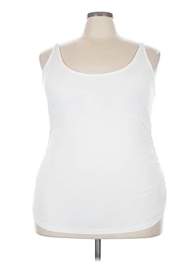 Pre-owned Torrid Sleeveless Top White Scoop Neck Tops