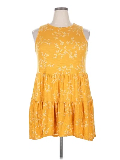 Pre-owned Torrid Sleeveless Top Yellow Halter Neckline Tops