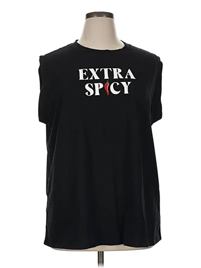 Pre-owned Torrid Sleeveless T-shirt In Black