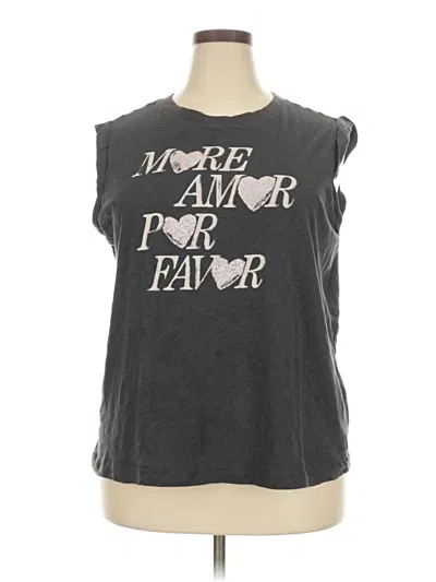 Pre-owned Torrid Sleeveless T-shirt In Gray
