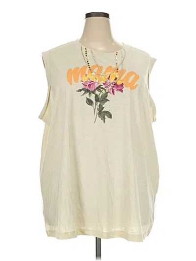 Torrid Sleeveless T-shirt In Ivory