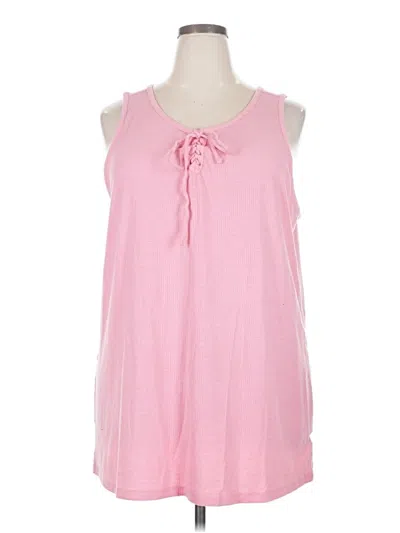 Pre-owned Torrid Sleeveless T-shirt In Pink