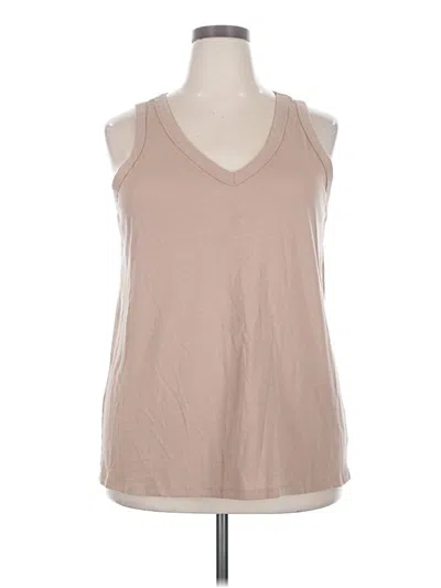 Pre-owned Torrid Sleeveless T-shirt In Tan